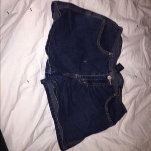 Vintage blue jean shorts